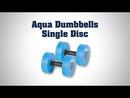 Water Jogging Dumbbells, Single Disc Aqua Dumbbells
