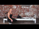 Lifespan Contour Folding Wooden Pilates Reformer Machine Set, Black