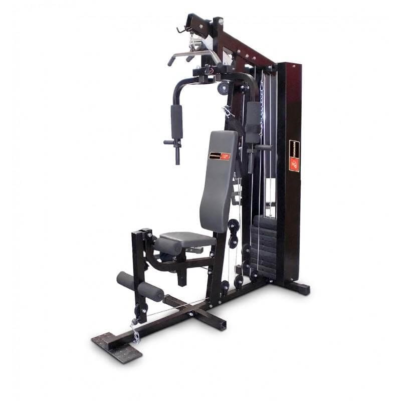 BodyworX Deluxe 215LB Gym with Metal Guards - Black