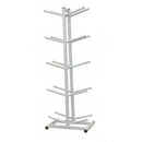 Double-side Medicine Ball Stand, holds 10 balls - White Only