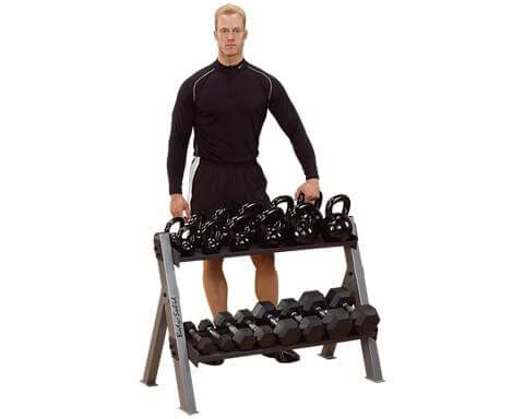 Body-Solid Kettlebell and Dumbell Rack