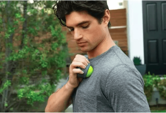 Triggerpoint Handheld Massage Ball, 2.5-inch, Green/Grey