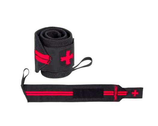 Harbinger Red Line Wrist Wrap, 18 inch, Black/Red