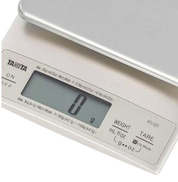 Tanita KD-321 Digital Kitchen Scale - 3kgs