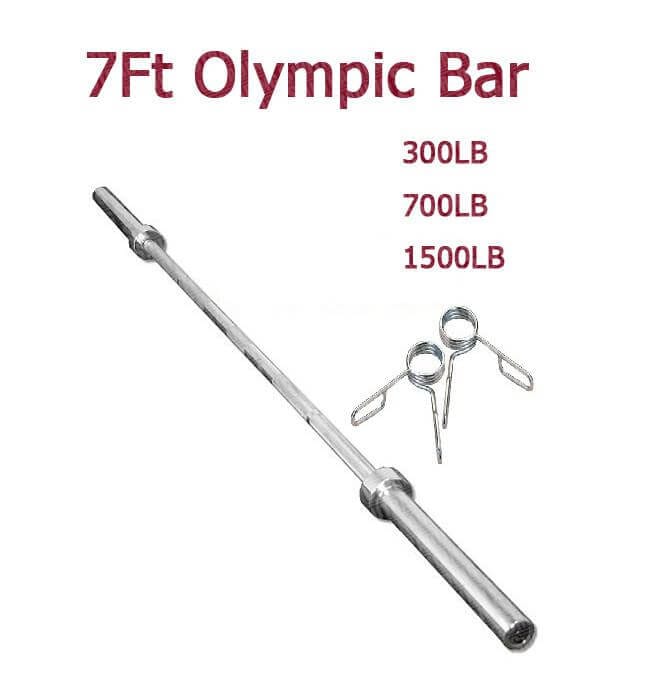 Olympic Barbell With Collars - 7FT