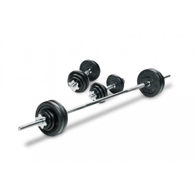 BodyworX 50kg Barbell / Dumbell Set in Plastic Case AVAILABLE FOR IMMEDIATE DELIVERY