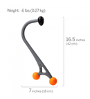 Triggerpoint Accucurve Cane, 6.5-inch, Grey