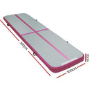 E FIT 3m x 1m Air Track Mat - Pink and Grey [ONLINE ONLY]