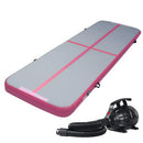 E FIT GoFun 3X1M Inflatable Air Track Mat with Pump Tumbling Gymnastics Pink [ONLINE ONLY]