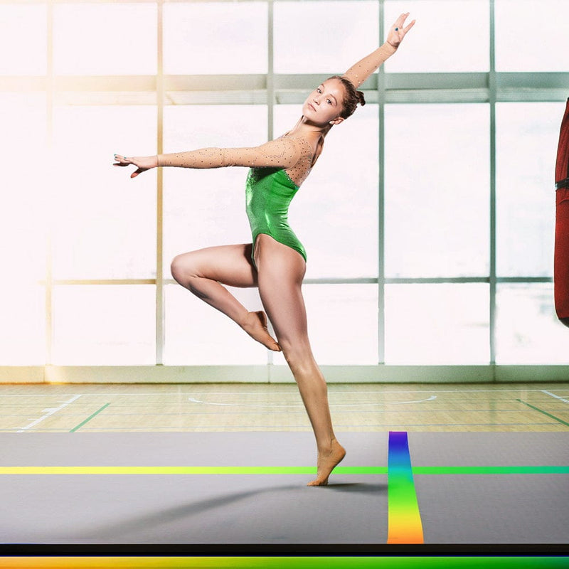 Everfit 5M Air Track Gymnastics Tumbling Exercise Mat W/ Pump Inflatable Colour - Online Only