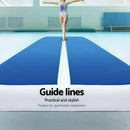 E FIT 6X1M Inflatable Air Track Mat 20CM Thick with Pump Tumbling Gymnastics Blue [ONLINE ONLY]