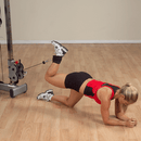 Body-Solid Deluxe Premium Nylon Ankle Strap with Comfort  Man Made"Woolly" Lining