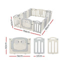 Keezi Baby Playpen 16 Panels Foldable Toddler Fence Safety Play Activity Centre -ONLINE ONLY