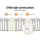 Keezi Baby Playpen 16 Panels Foldable Toddler Fence Safety Play Activity Centre -ONLINE ONLY