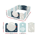 Keezi Baby Playpen 16 Panels Foldable Toddler Fence Safety Play Activity Barrier - ONLINE ONLY