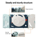 Keezi Baby Playpen 16 Panels Foldable Toddler Fence Safety Play Activity Barrier - ONLINE ONLY