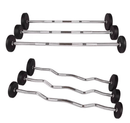 BUNDLE DEAL: Premium 35 kg Urethane Fixed Barbells with Basic Fitness Bench