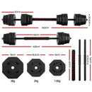 EFit 40kg Dumbbells Barbell Set Adjustable Dumbbell Weight Lifting- ONLINE ONLY