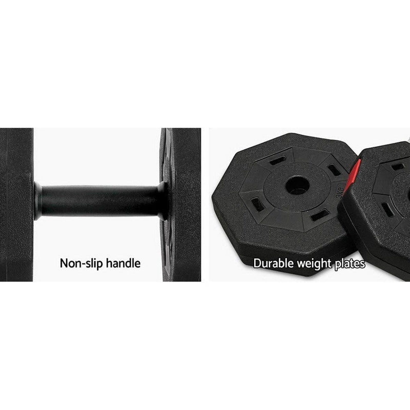 EFit 40kg Dumbbells Barbell Set Adjustable Dumbbell Weight Lifting- ONLINE ONLY