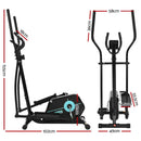 EFit Exercise Bike Elliptical Cross Trainer Home Gym Fitness Machine Magnetic- ONLINE ONLY