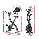 EFit Folding Exercise Bike Magnetic X-Bike Bicycle Indoor Cycling Cardio - ONLINE ONLY