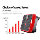 EFit Vibration Machine Platform Vibrator with Resistance Rope Home Gym Red- ONLINE ONLY