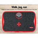 EFit Vibration Machine Platform Vibrator with Resistance Rope Home Gym Red- ONLINE ONLY