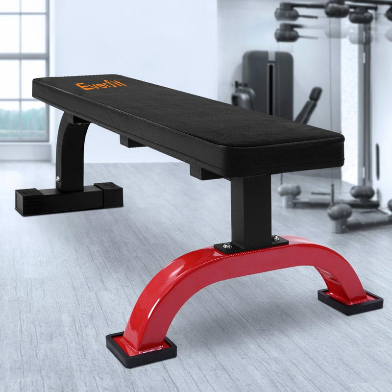 EFit Weight Bench Flat Bench Press Home Gym Fitness 300KG Capacity - Online Only
