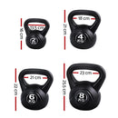 EFit 22kg Kettlebell Set Weight Lifting Kettlebells Bench Dumbbells Gym Home- ONLINE ONLY