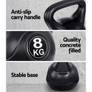 EFit 22kg Kettlebell Set Weight Lifting Kettlebells Bench Dumbbells Gym Home- ONLINE ONLY