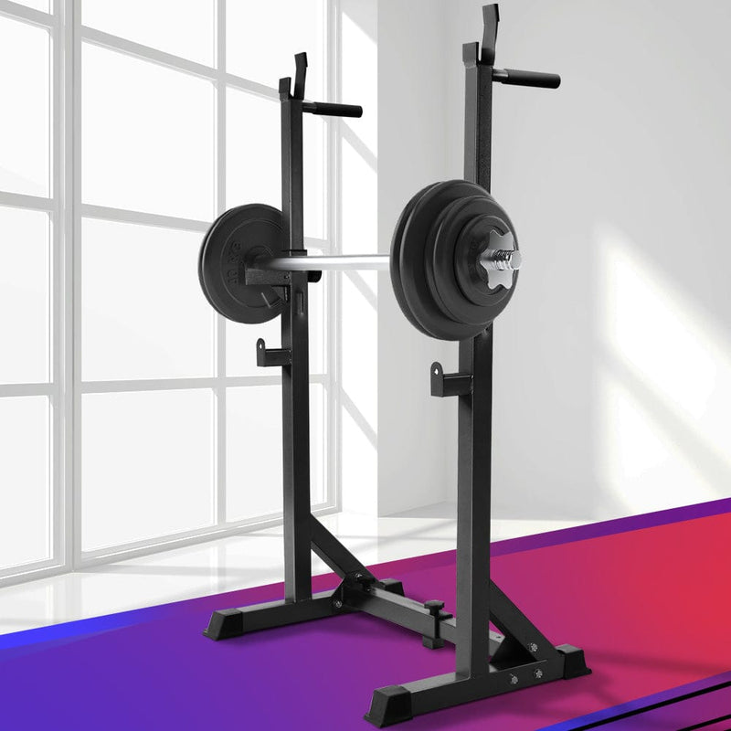 EFit Weight Bench Adjustable Squat Rack Home Gym Equipment 300kg- ONLINE ONLY
