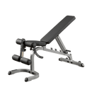 Body-Solid Flat Incline Decline Bench with Wheels for easy stow away.