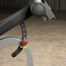 Body-Solid Flat Incline Decline Bench with Wheels for easy stow away.