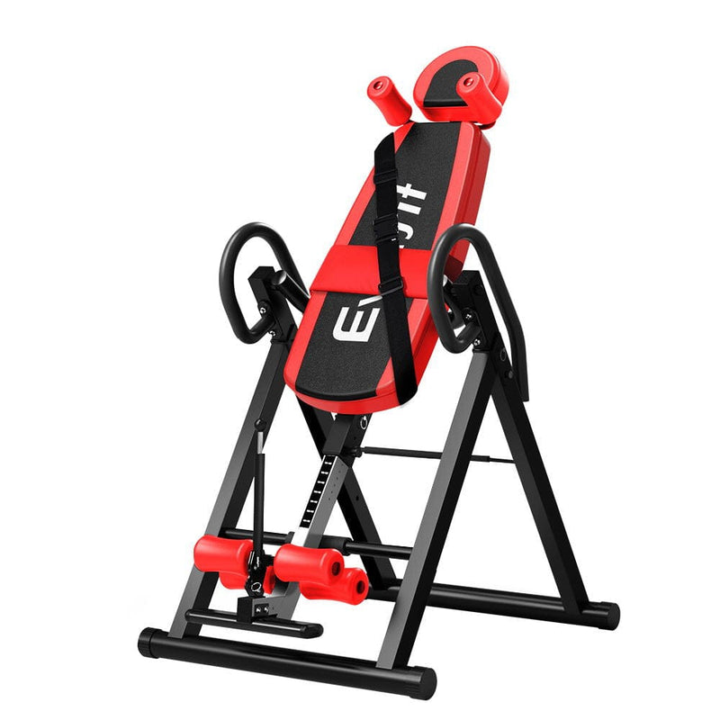 EFit Inversion Table Gravity Exercise Inverter Back Stretcher Home Gym Red- ONLINE ONLY