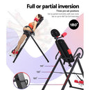 EFit Inversion Table Gravity Exercise Inverter Back Stretcher Home Gym Black- ONLINE ONLY