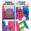 Keezi Kids Slide Set Basketball Hoop Indoor Outdoor Playground Toys 100cm Blue - ONLINE ONLY