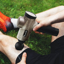 Massage Gun 6 Heads LCD Electric Massager - Black & Gold [ONLINE ONLY]