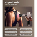 EFit Massage Gun 30 Speed 6 Heads Vibration Muscle Massager Chargeable Gold- ONLINE ONLY