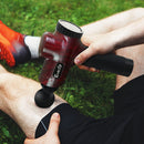 EFit Massage Gun 30 Speed 6 Heads Vibration Muscle Massager Chargeable Red- ONLINE ONLY