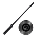 6ft Olympic Straight Bar Black Aluminium