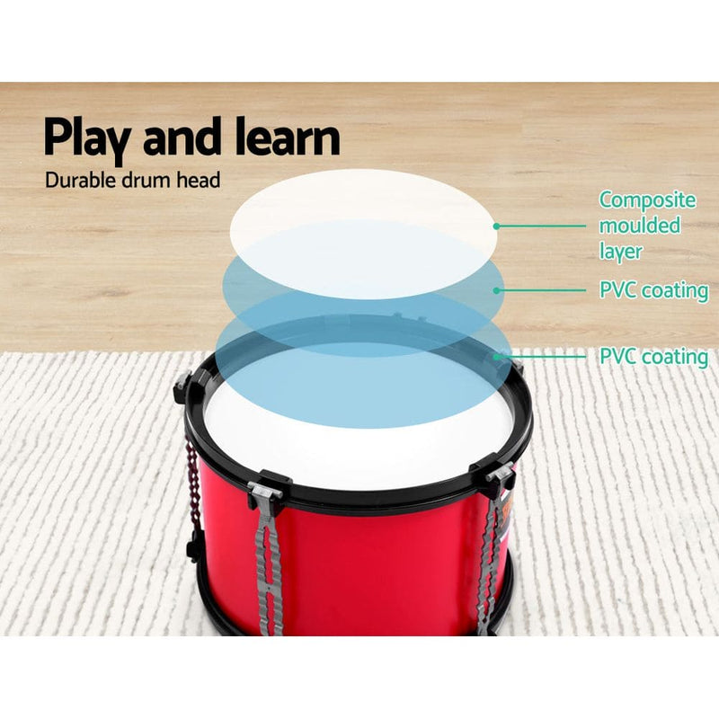 Keezi Kids 7 Drum Set Junior Drums Kit Musical Play Toys Childrens Mini Big Band -ONLINE ONLY