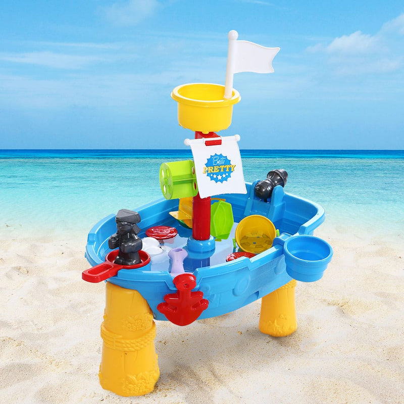 Keezi Kids Sandpit Pretend Play Set Outdoor Toys Water Table Activity Play Set - ONLINE ONLY