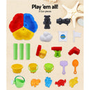Keezi Kids Sandpit Pretend Play Set Outdoor Sand Water Table Beach Toy - ONLINE ONLY