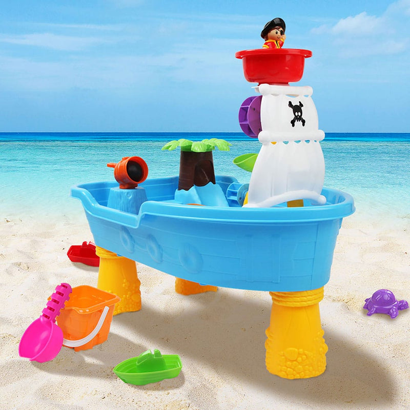 Keezi Kids Sandpit Pretend Play Set Sand Water Table Outdoor Beach Toy Children - ONLINE ONLY