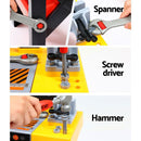 Keezi Kids Pretend Workbench DIY Tools 54 Piece Children Role Play Toys Black - ONLINE ONLY