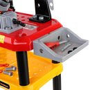 Keezi Kids Pretend Workbench DIY Tools 97 Piece Children Role Play Toys Red - ONLINE ONLY
