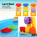 Keezi Kids Sandpit Pretend Play Set Water Sand Table Children Outdoor Toy Umbrella - ONLINE ONLY