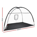 EFit 3.5m Golf Practice Net Portable Training Aid Driving Target Tent Black- ONLINE ONLY