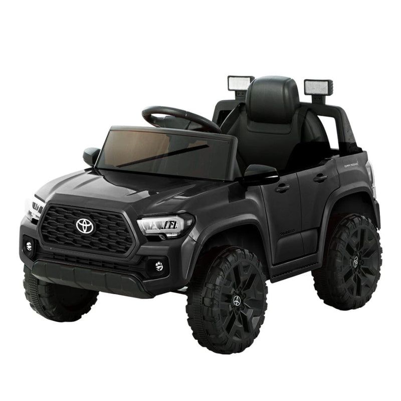 Kids Electric Ride On Car Toyota Tacoma Off Road Jeep Toy Cars Remote 12V Black - ONLINE ONLY