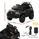Kids Electric Ride On Car Toyota Tacoma Off Road Jeep Toy Cars Remote 12V Black - ONLINE ONLY